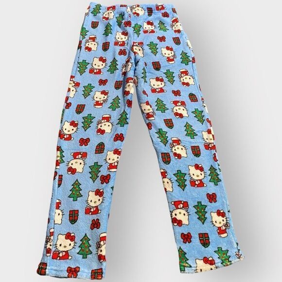 Hello Kitty “Christmas Time” Fuzzy Soft Touch Pajama Pants Womens size M New - Picture 5 of 11